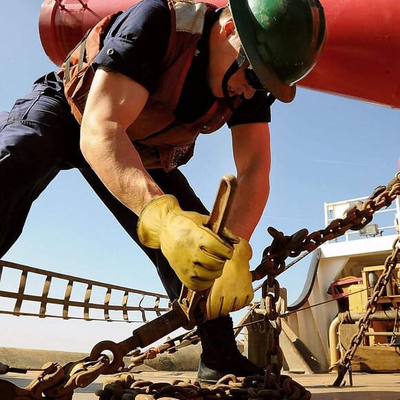 Women Yellow Cowhide Garden Leather Gloves for Construction Utility Chainsaw - Picture 2 of 7